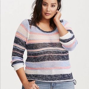 Blue and Pink Stripe Sweater
